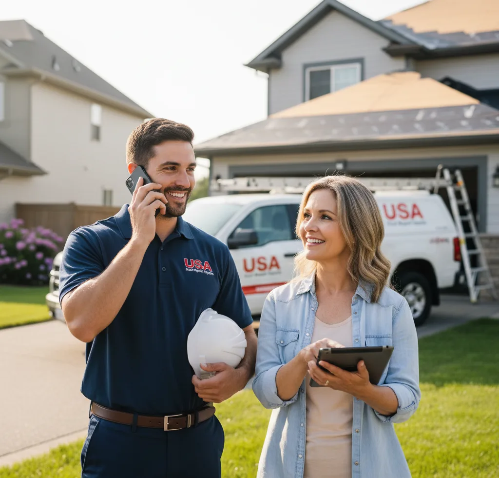 USA Roof Repair Experts customer support in Reidville
